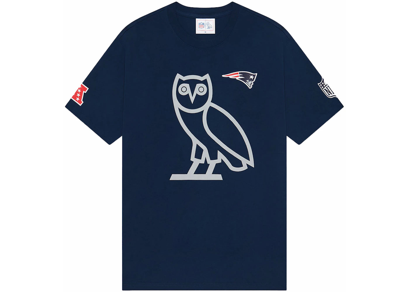 OVO x NFL New England Patriots Game Day T-Shirt Blue