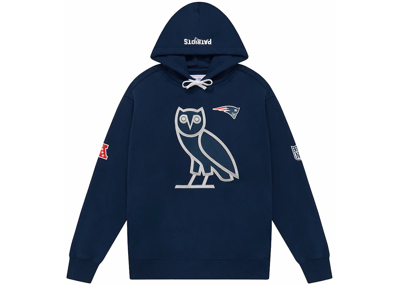 OVO x NFL New England Patriots OG Hoodie Blue