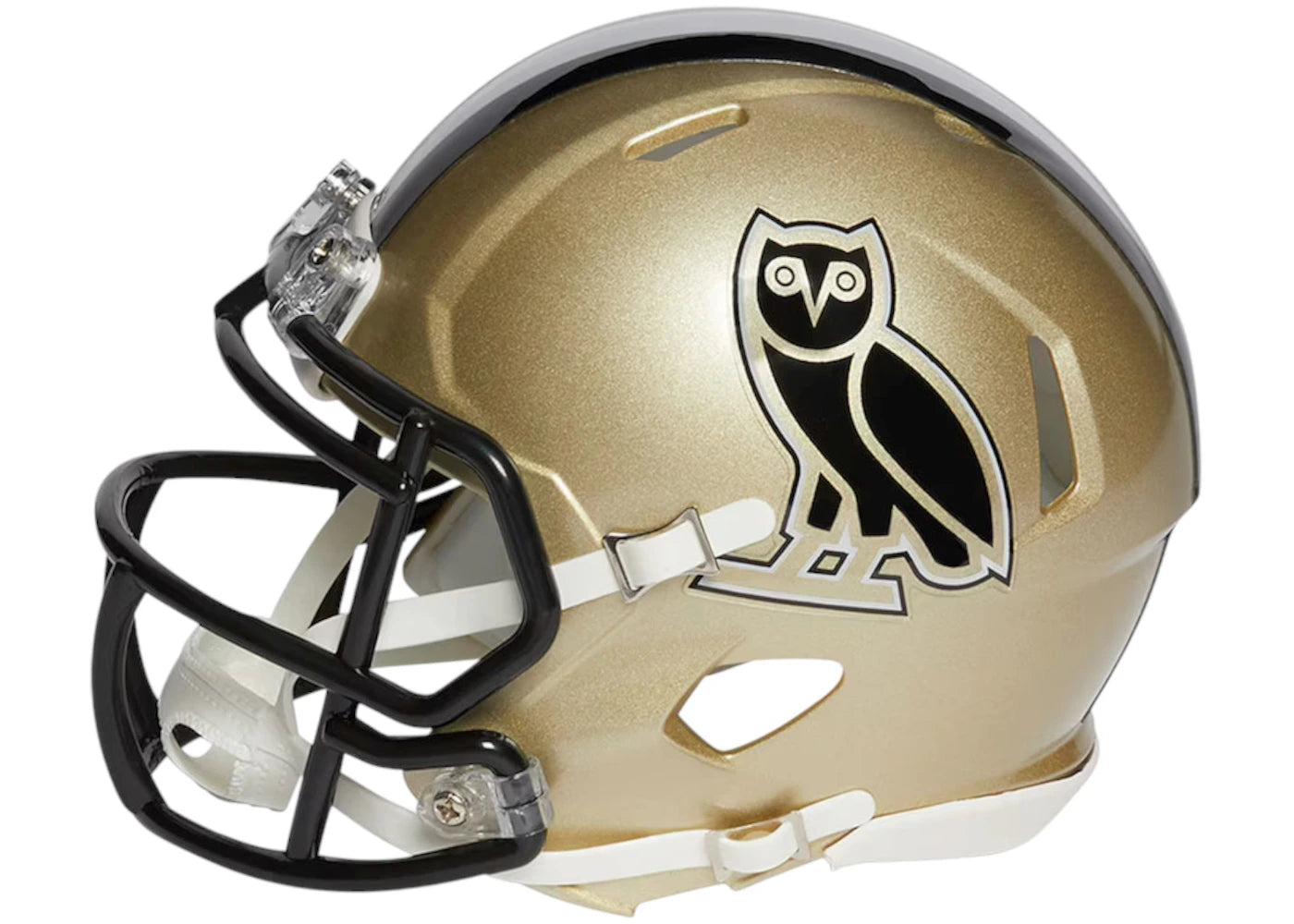 OVO x NFL New Orleans Saints Riddell Mini Helmet Gold