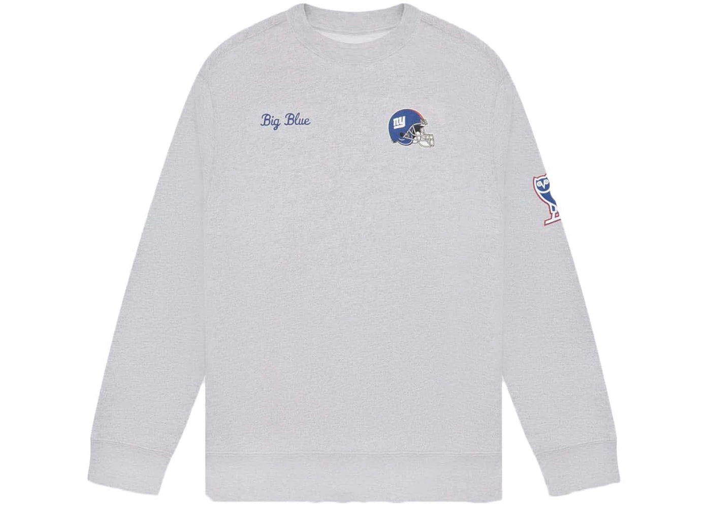 OVO x NFL New York Giants Crewneck Heather Grey