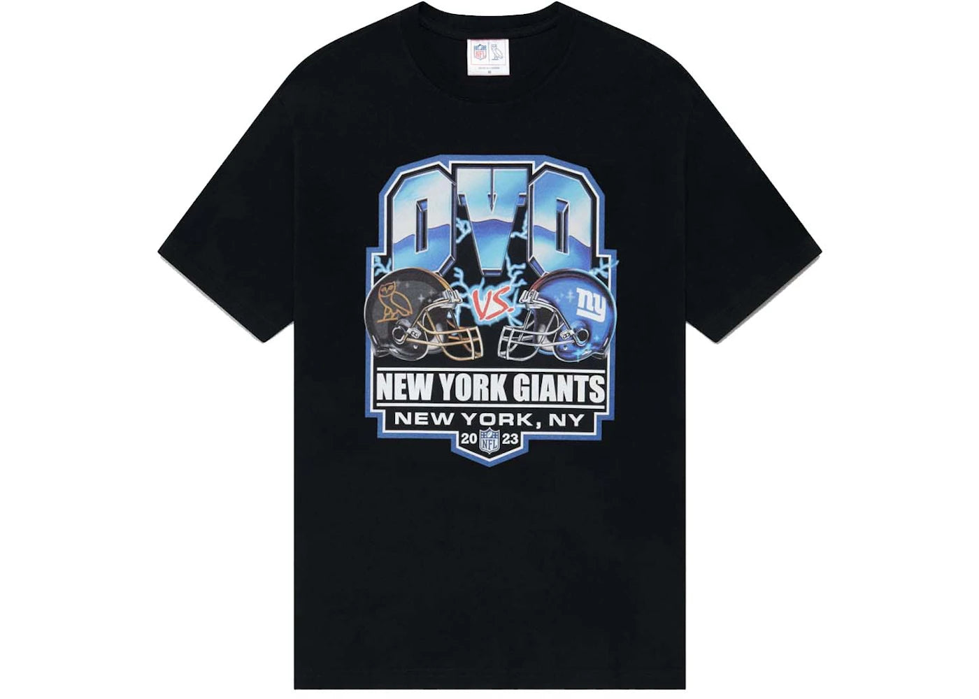 OVO x NFL New York Giants Game Day T-Shirt Black