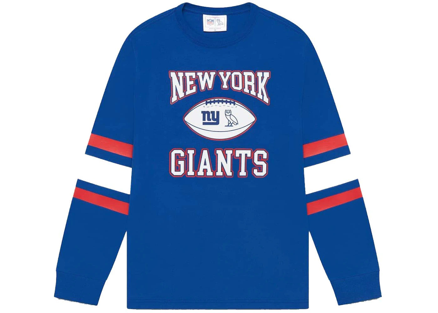 OVO x NFL New York Giants Longsleeve T-Shirt Blue