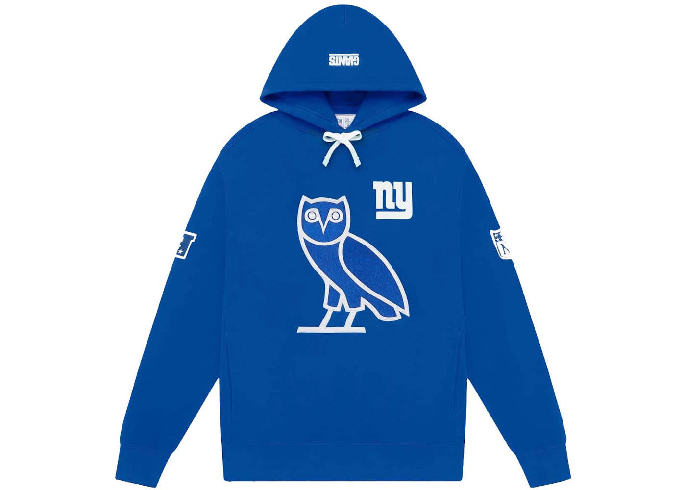 OVO x NFL New York Giants OG Owl Hoodie Blue