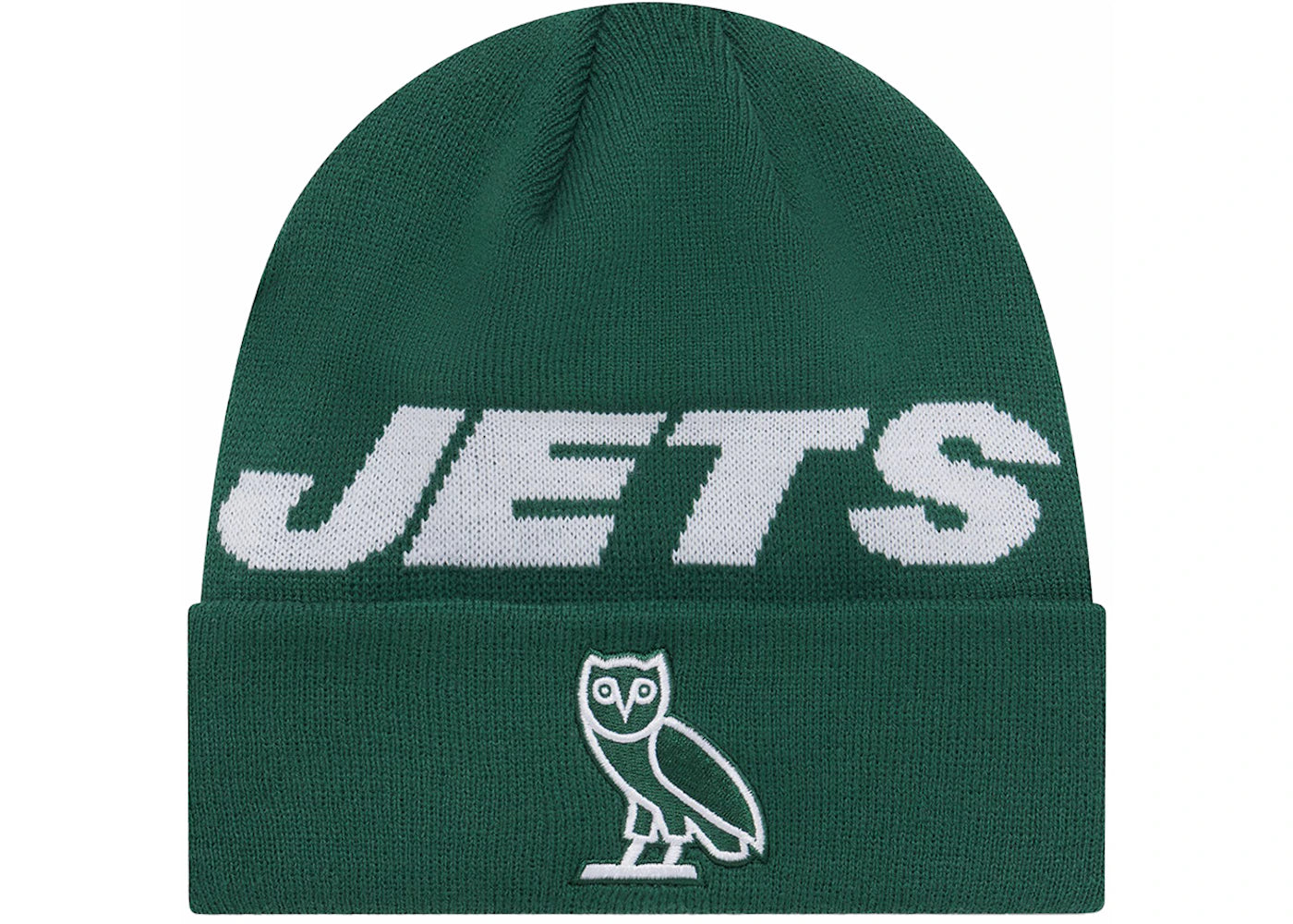 OVO x NFL New York Jets New Era Beanie Green