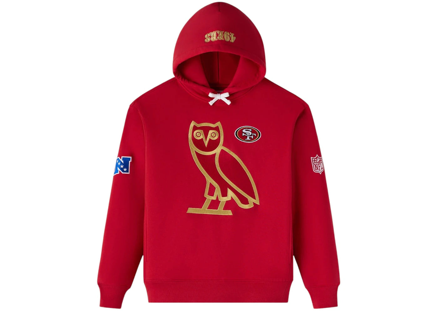 OVO x NFL San Francisco 49Ers Icon Team Hoodie Red