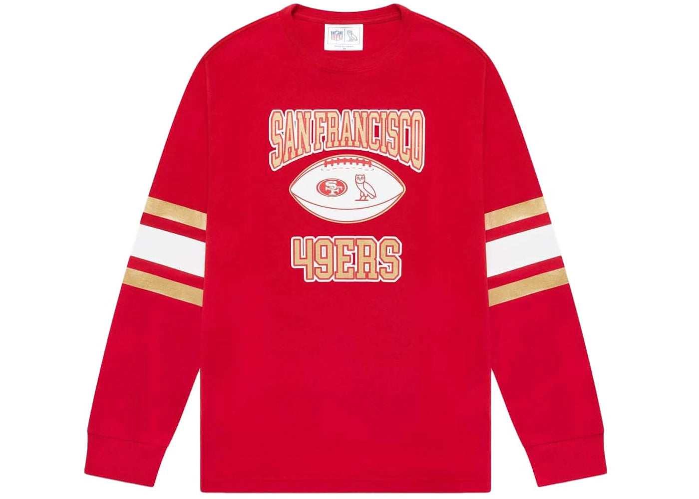 OVO x NFL San Francisco 49ers Longsleeve T-Shirt Red