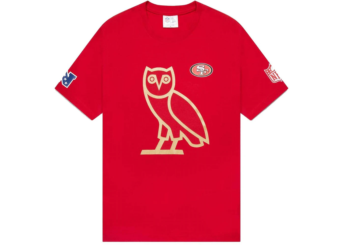 OVO x NFL San Francisco 49ers OG Owl T-Shirt Red