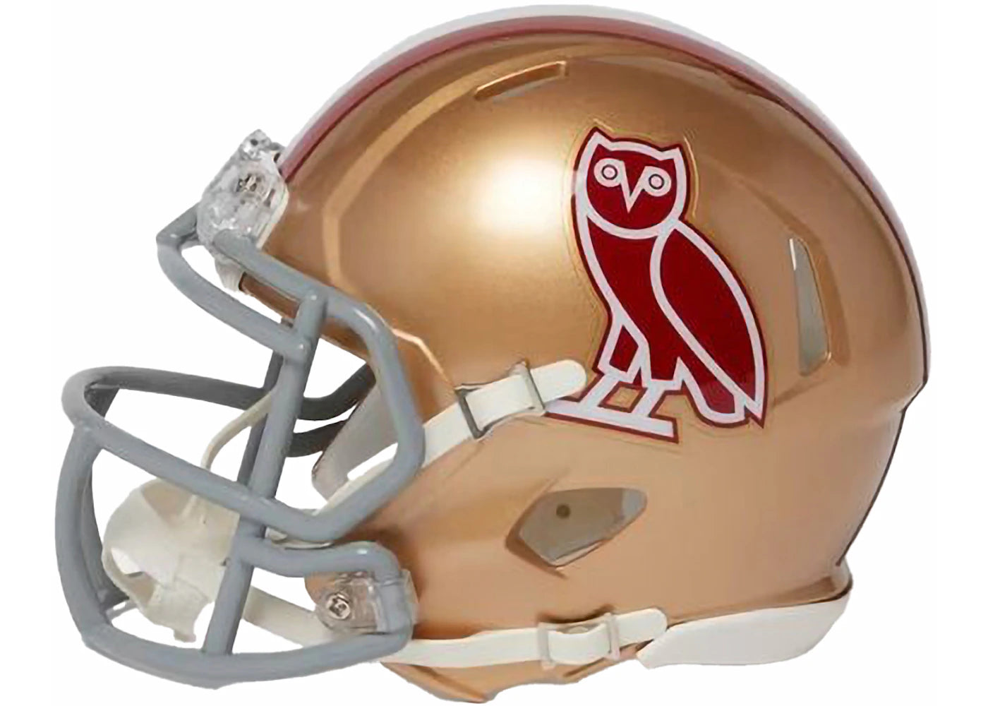 OVO x NFL San Francisco 49ers Riddell Mini Helmet Grey