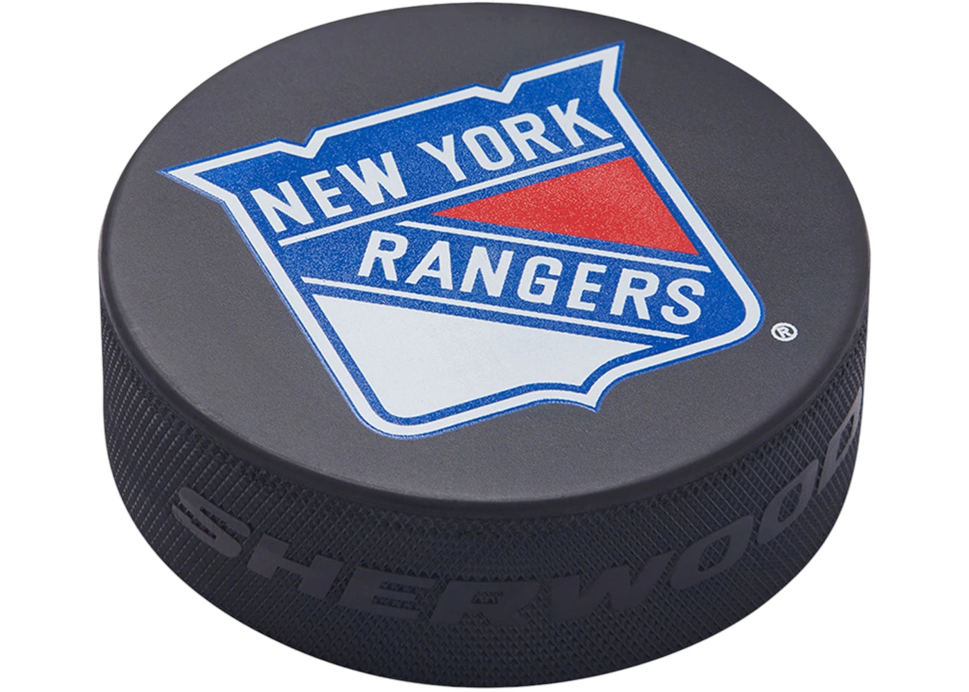 OVO x NHL New York Rangers Hockey Puck Black