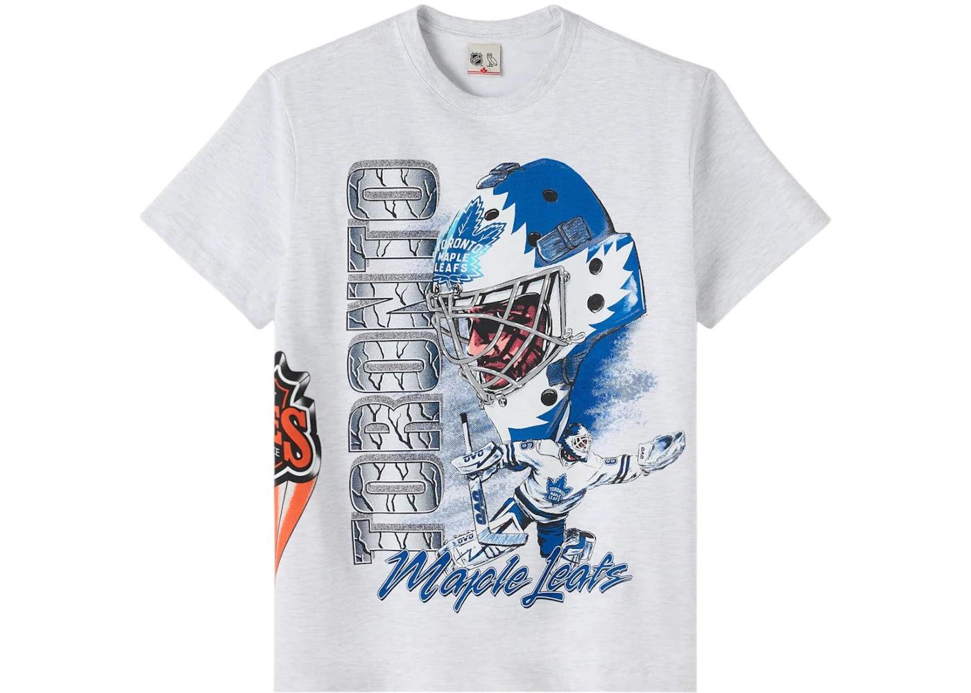 OVO x NHL Toronto Maple Leafs 90's Graphic T-shirt Ash Heather Grey