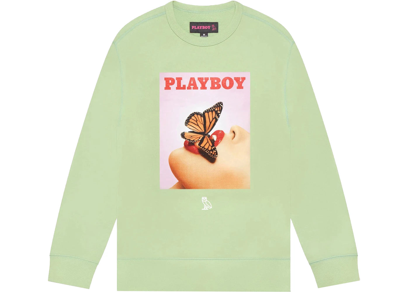 OVO x PLAYBOY Butterfly Crewneck Basil