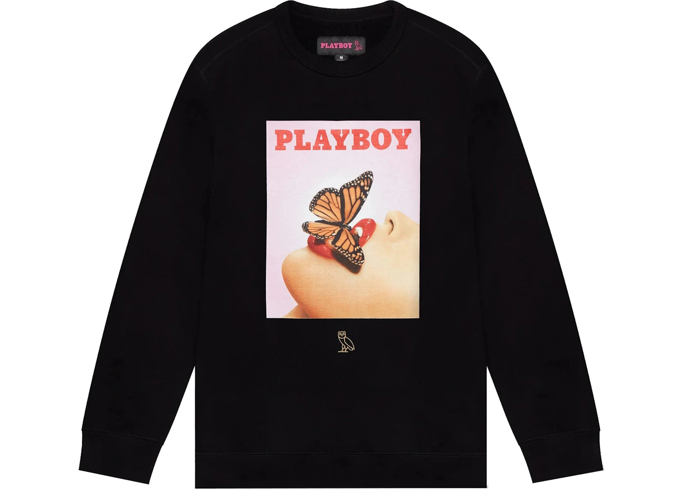 OVO x PLAYBOY Butterfly Crewneck Black