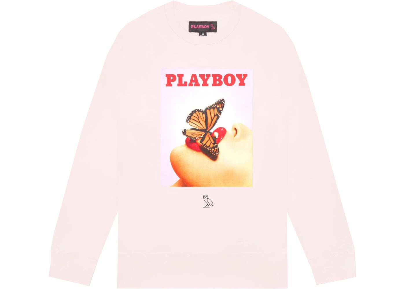 OVO x PLAYBOY Butterfly Crewneck Pink