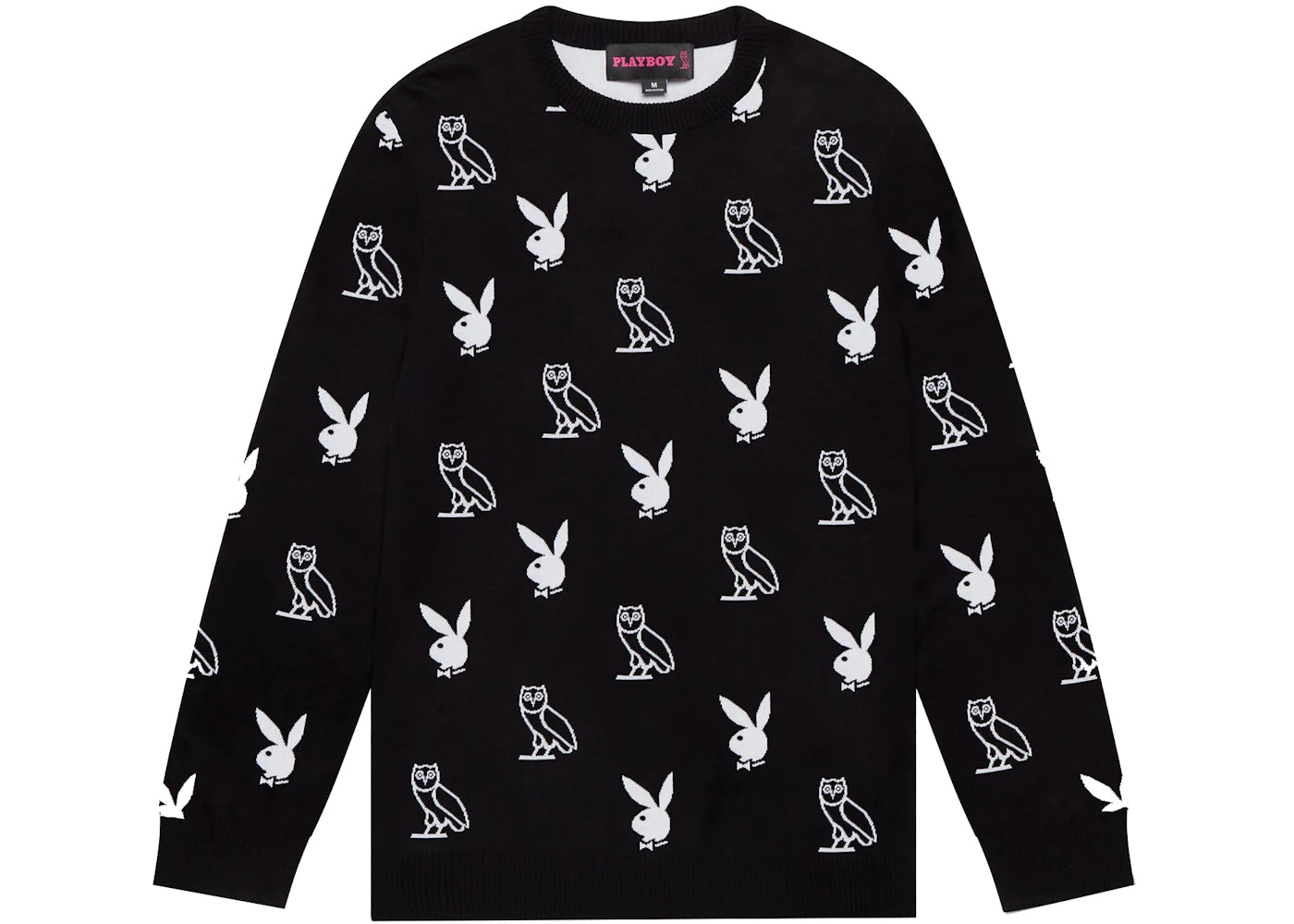 OVO x PLAYBOY Intarsia Sweater Black