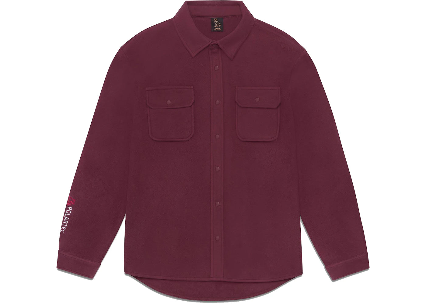 OVO x Polartec Microfleece Shirt Burgundy