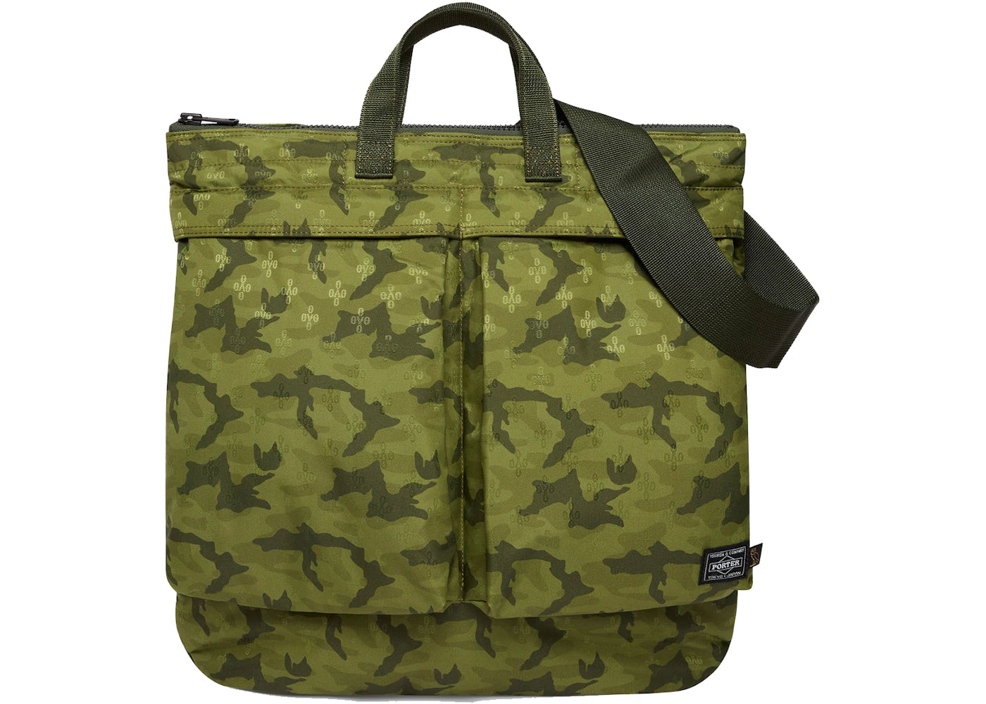 OVO x Porter 2 Way Helmet Bag Green Camo