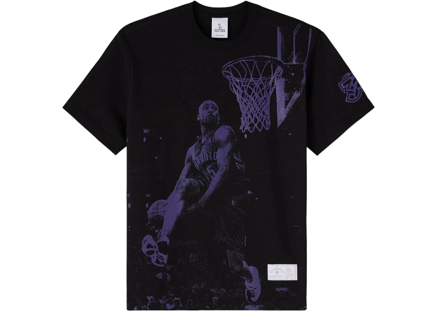 OVO x Raptors Vince Carter Dunk T-shirt Black