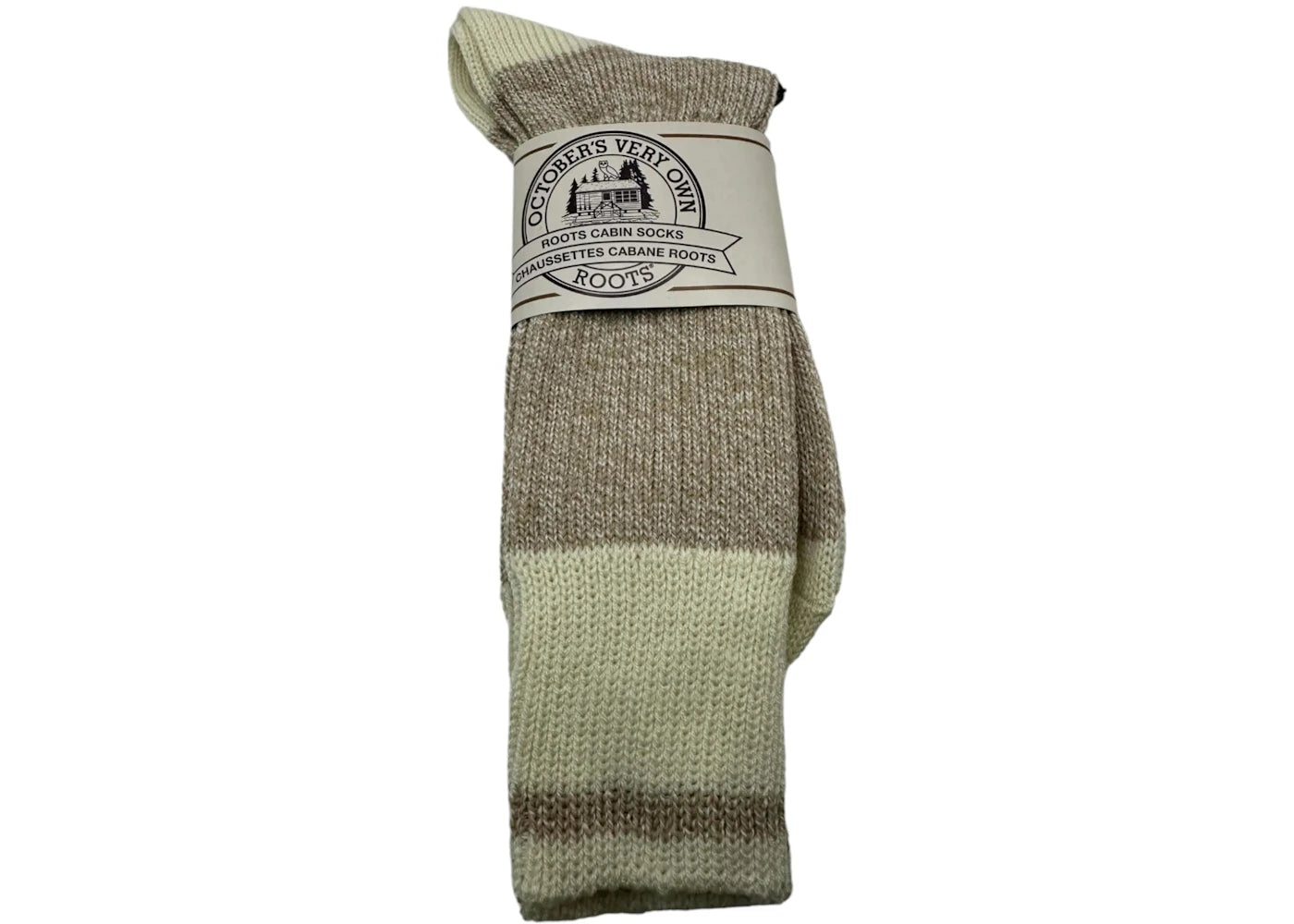 OVO x Roots Cabin Socks Oatmeal