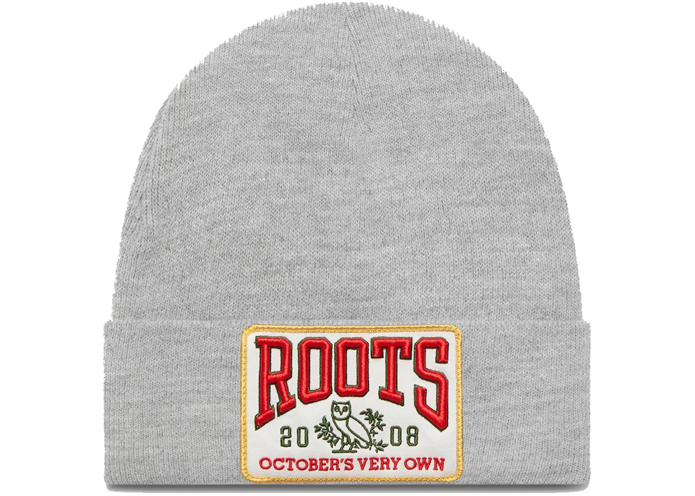 OVO x Roots Patch Toque Heather Grey