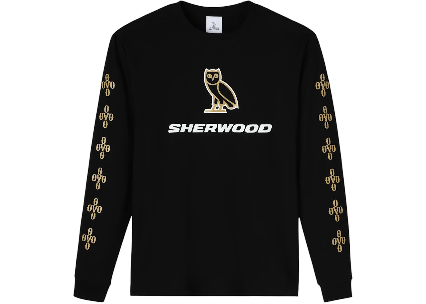 OVO x Sherwood Hockey Pom Pom Longsleeve T-shirt Black/Gold