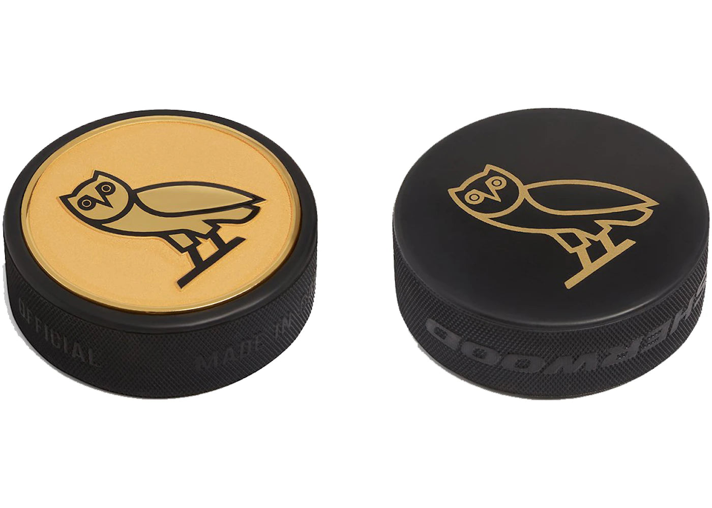 OVO x Sherwood Hockey Puck Gold
