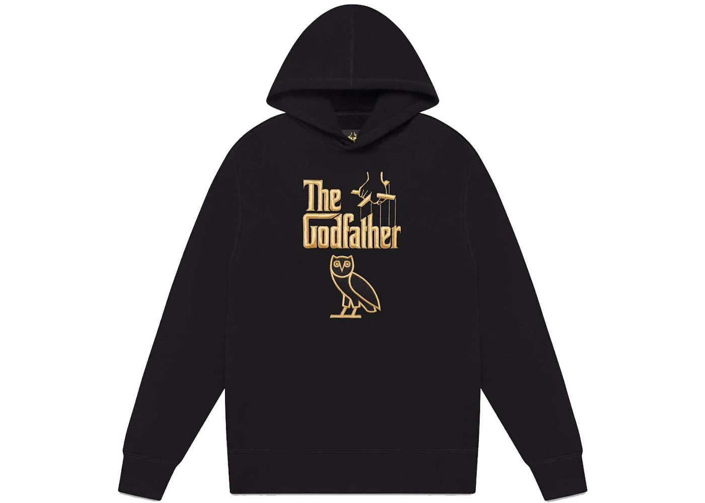 OVO x The Godfather Logo Hoodie Black