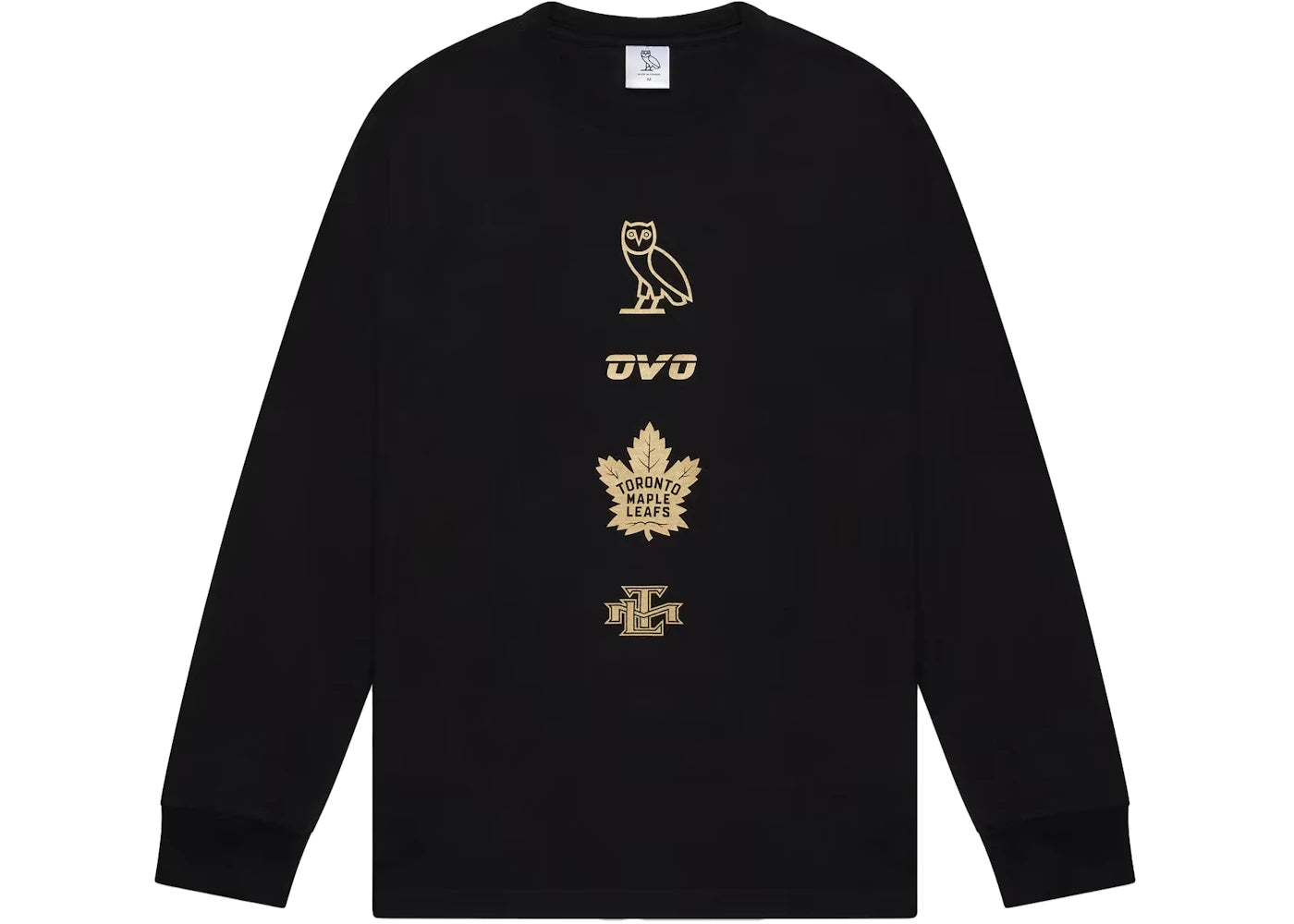 OVO x Toronto Maple Leafs Banner Longsleeve T-Shirt Black