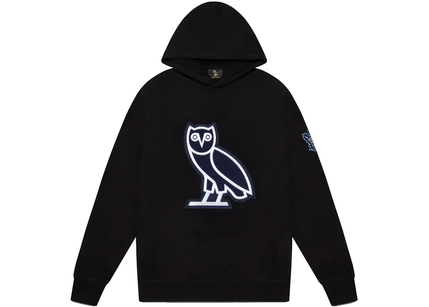 OVO x Toronto Maple Leafs Chenille Owl Hoodie Black