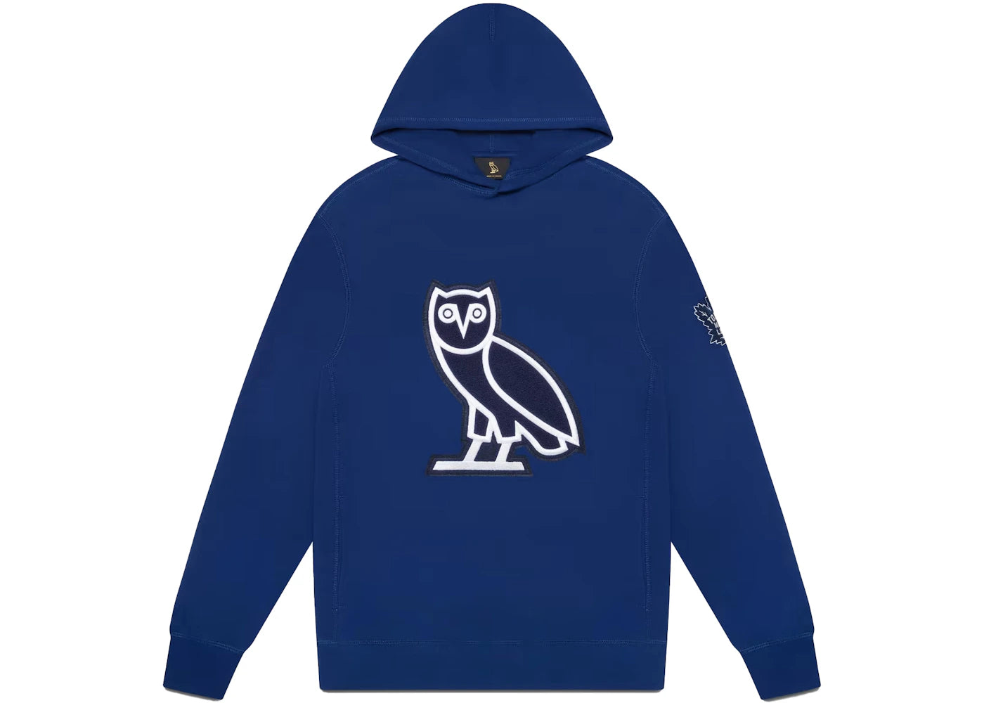 OVO x Toronto Maple Leafs Chenille Owl Hoodie Blue