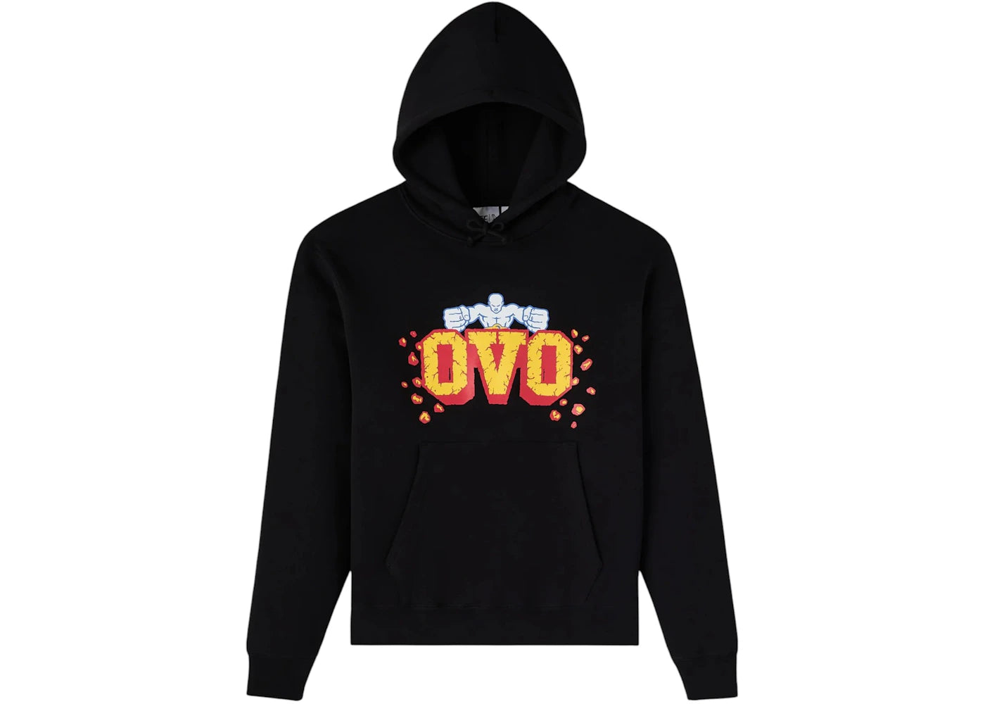 OVO x UFC Flame Logo Hoodie Black