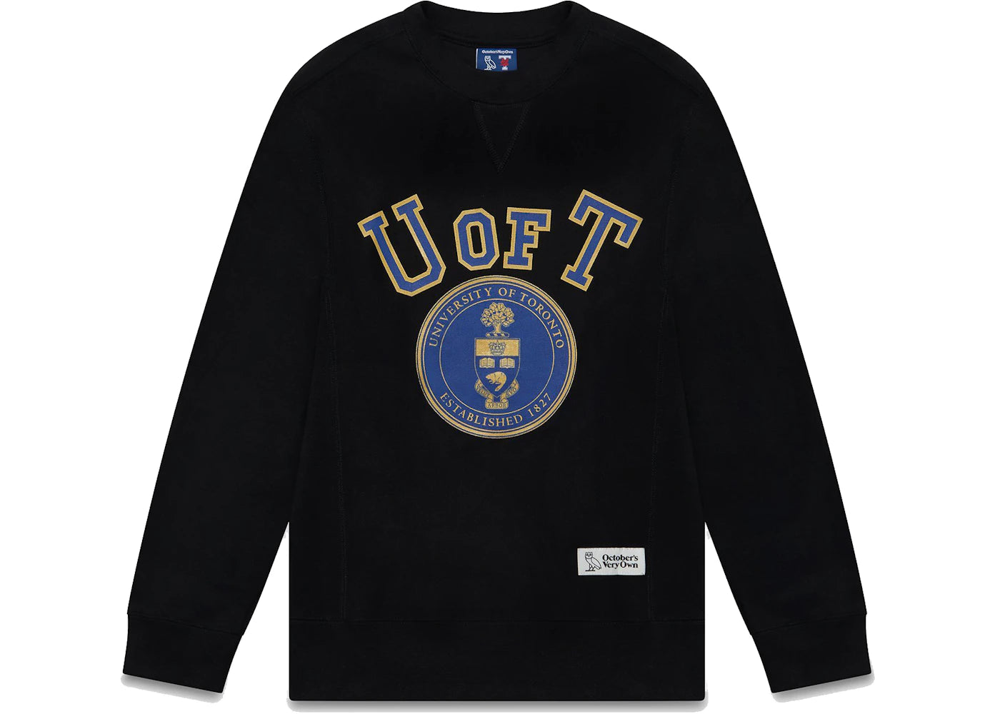 OVO x University of Toronto Crewneck Black