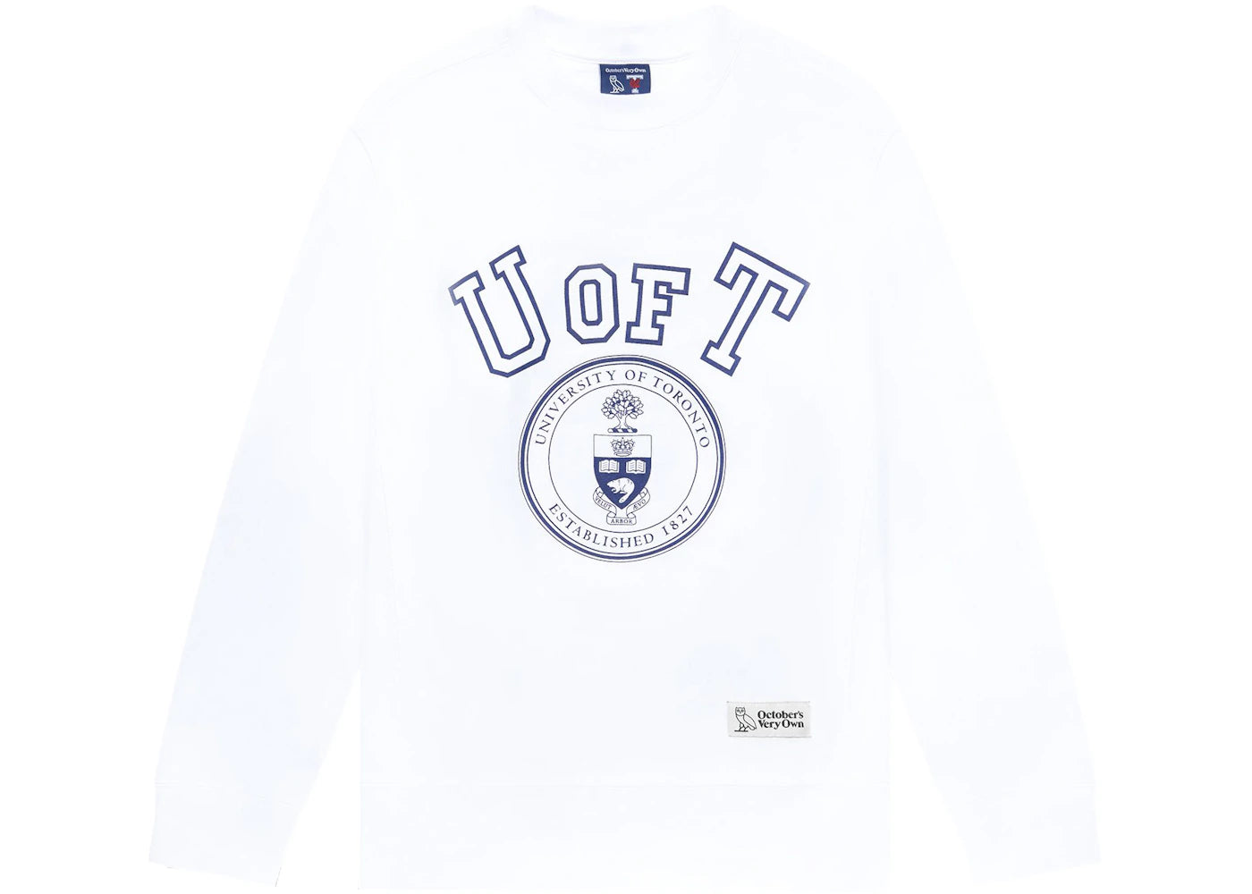 OVO x University of Toronto Crewneck White