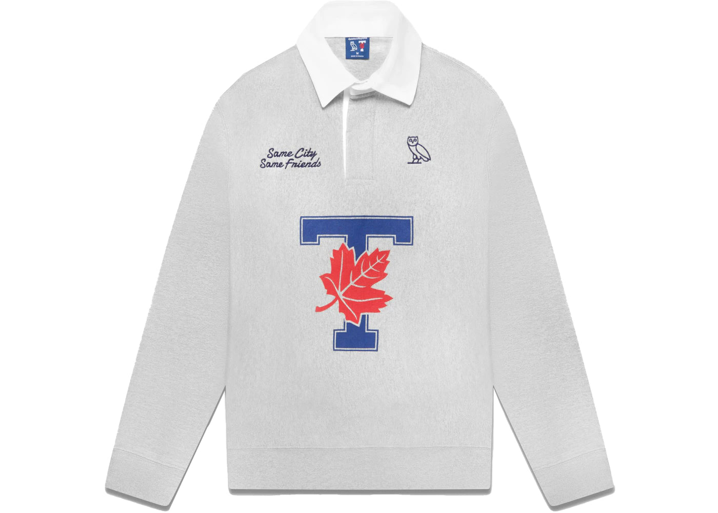 OVO x University of Toronto Rugby Polo Heather Grey