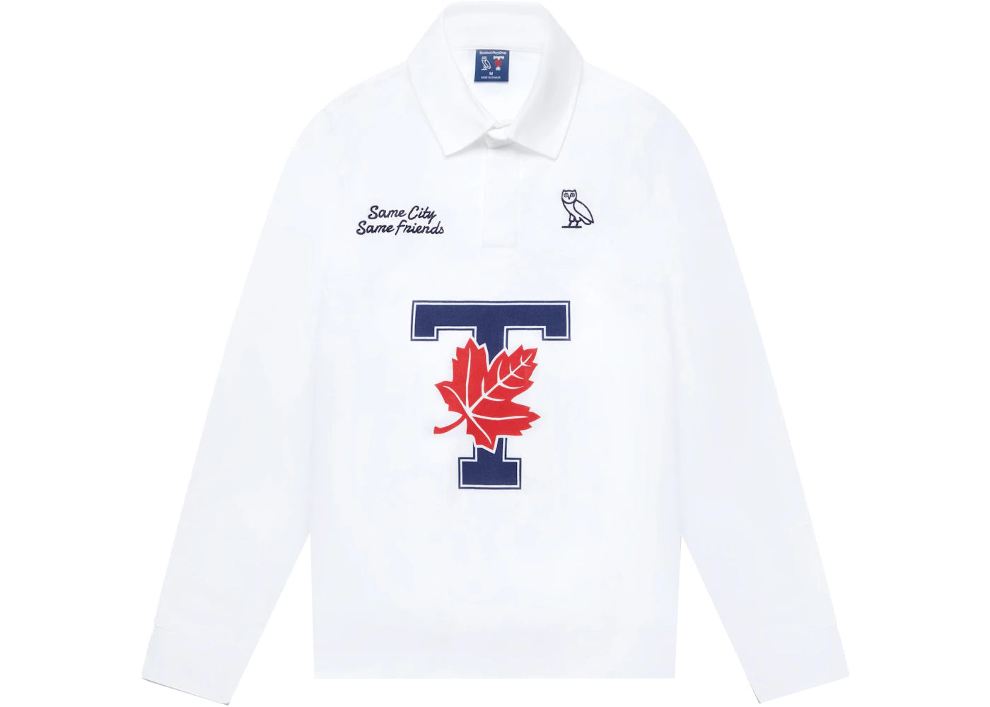 OVO x University of Toronto Rugby Polo White