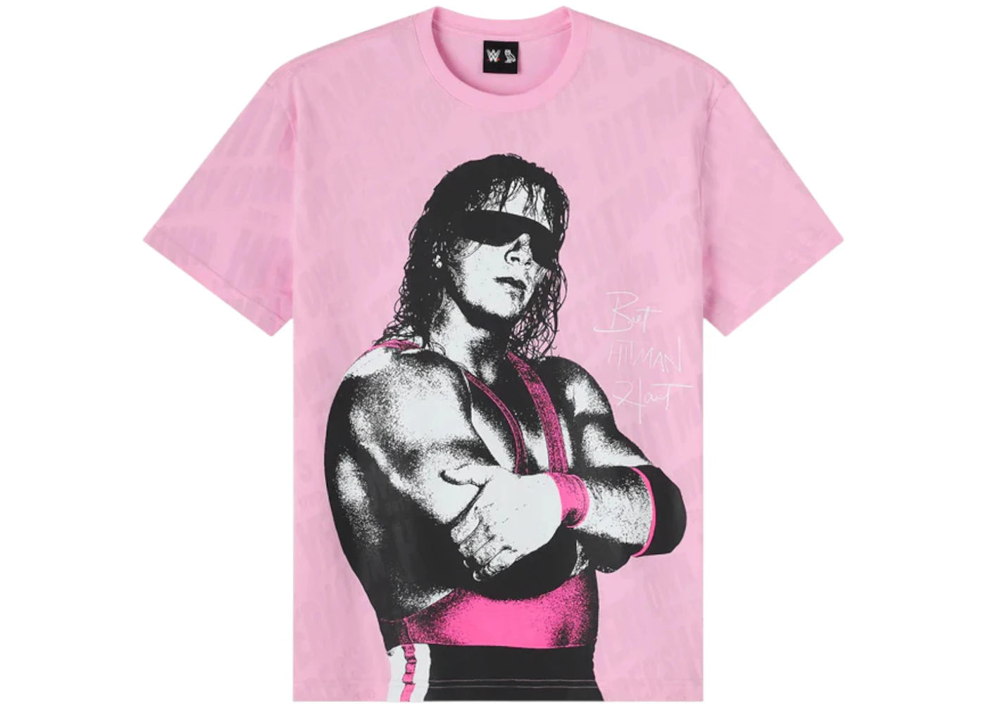 OVO x WWE Bret The Hitman Hart Tee Pink