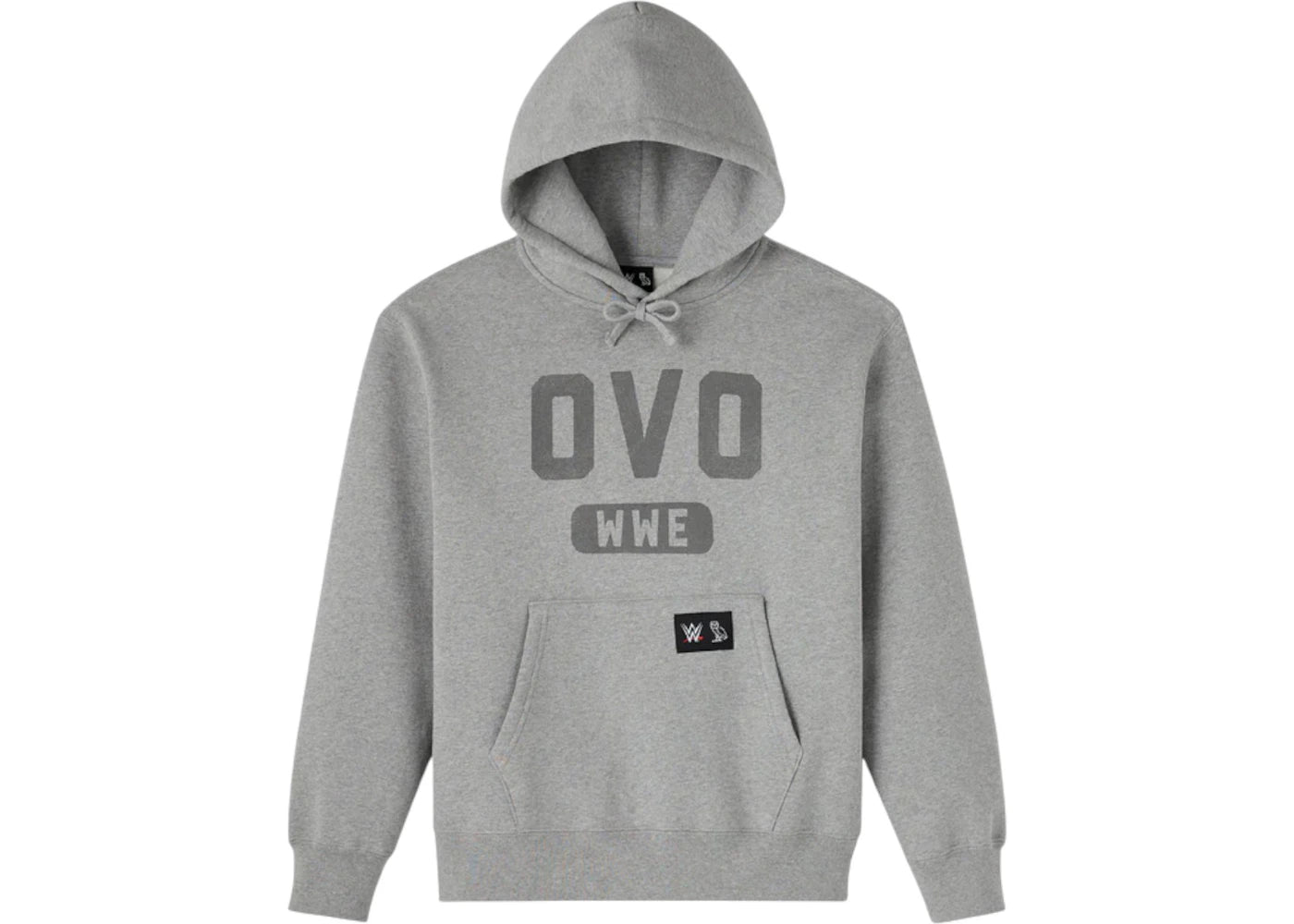 OVO x WWE Raw is War Hoodie Heather Grey