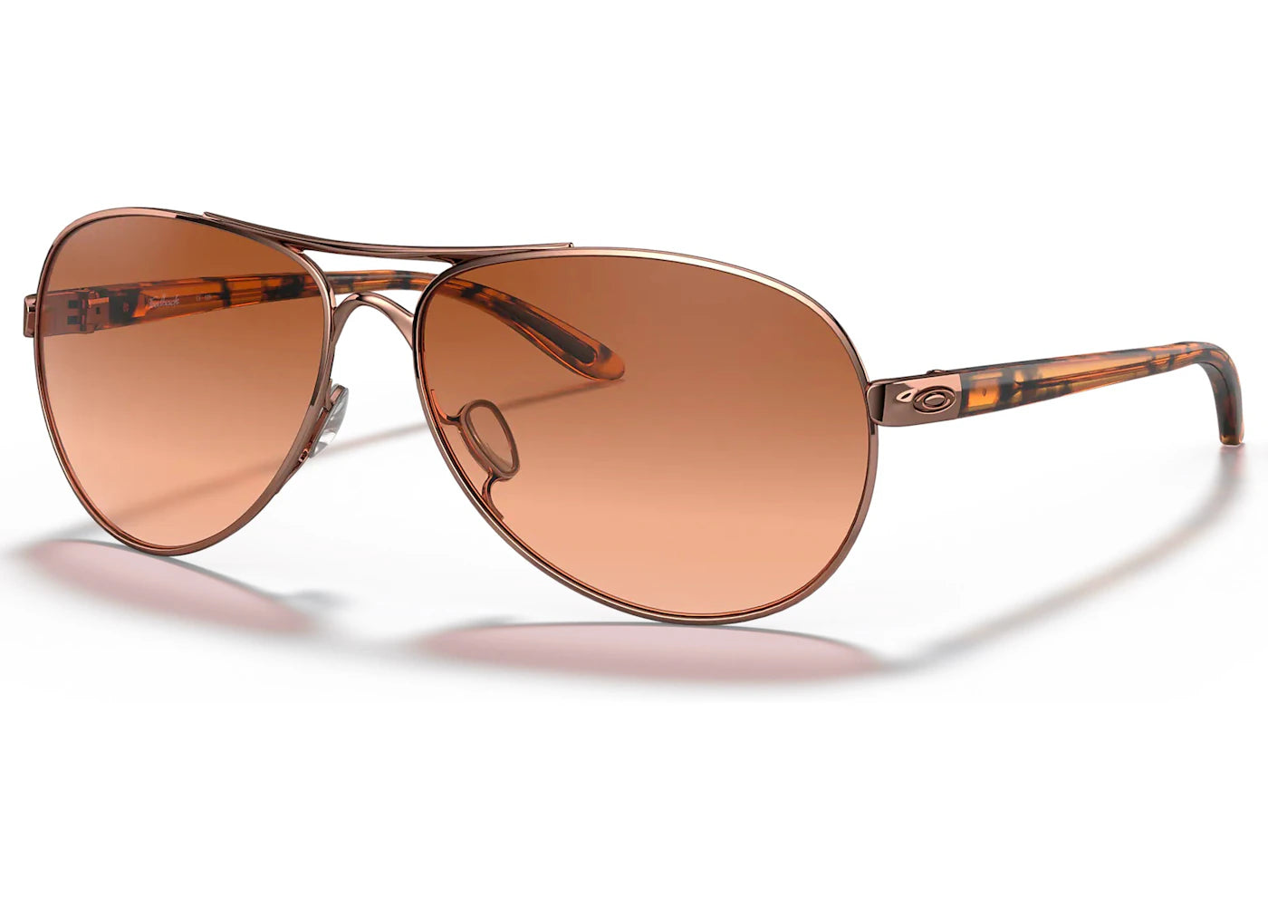 Oakley Feedback Sunglasses Rose Gold/Vr50 Brown Gradient (OO4079-01)