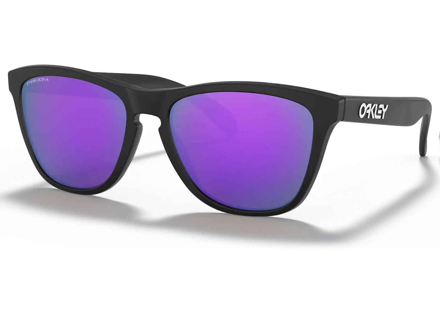 Oakley Frogskin Sunglasses Matte Black/Prizm Violet (OO9013-H655)