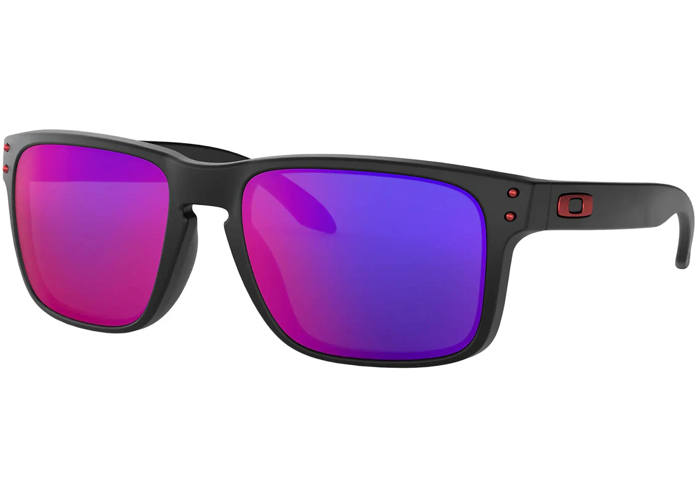 Oakley Holbrook Sunglasses Matte Black/Positive Red Iridium (OO9102-36)