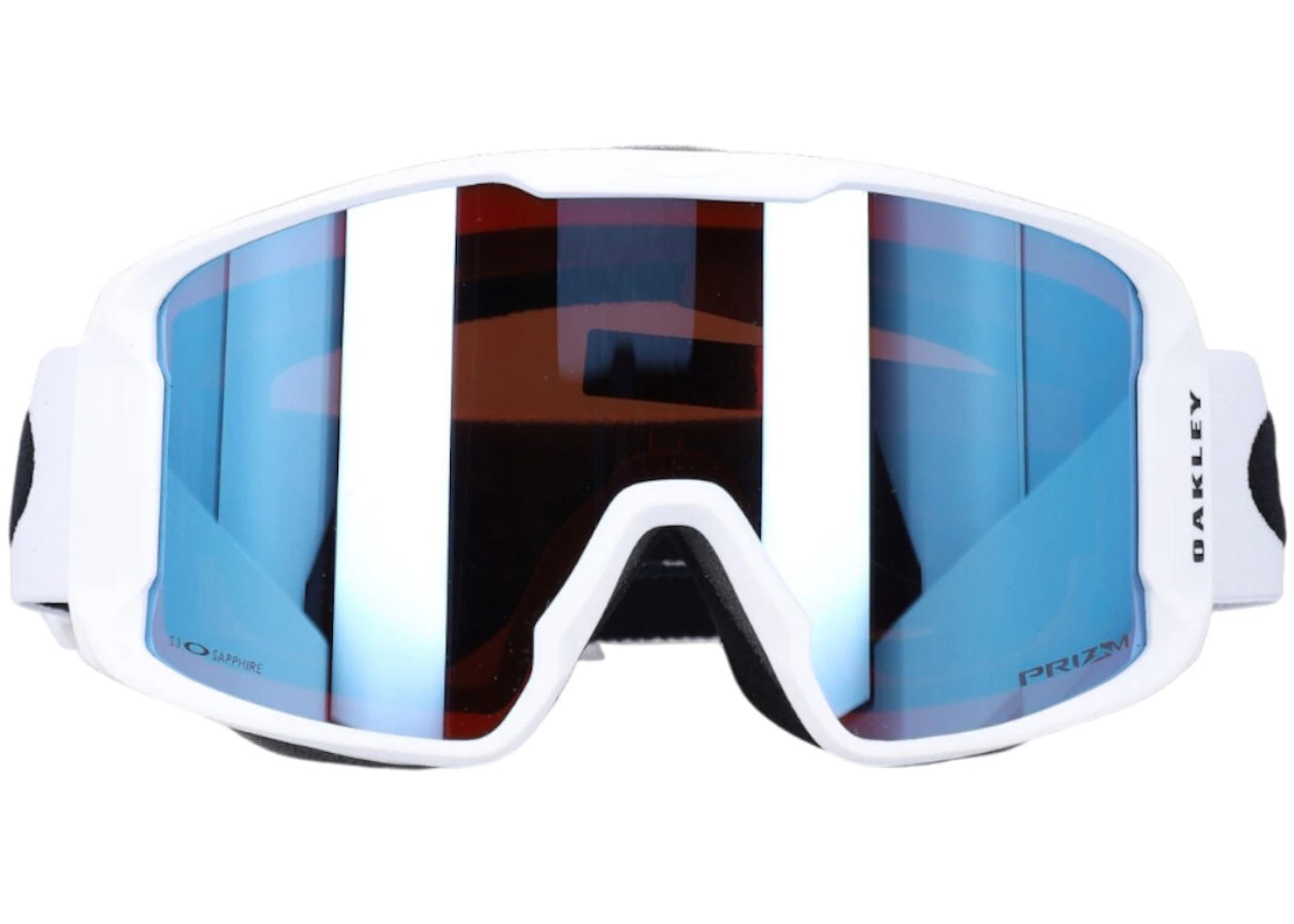 Oakley Line Miner M Sunglasses Matte White Prizm Sapphire (OO7093-41)