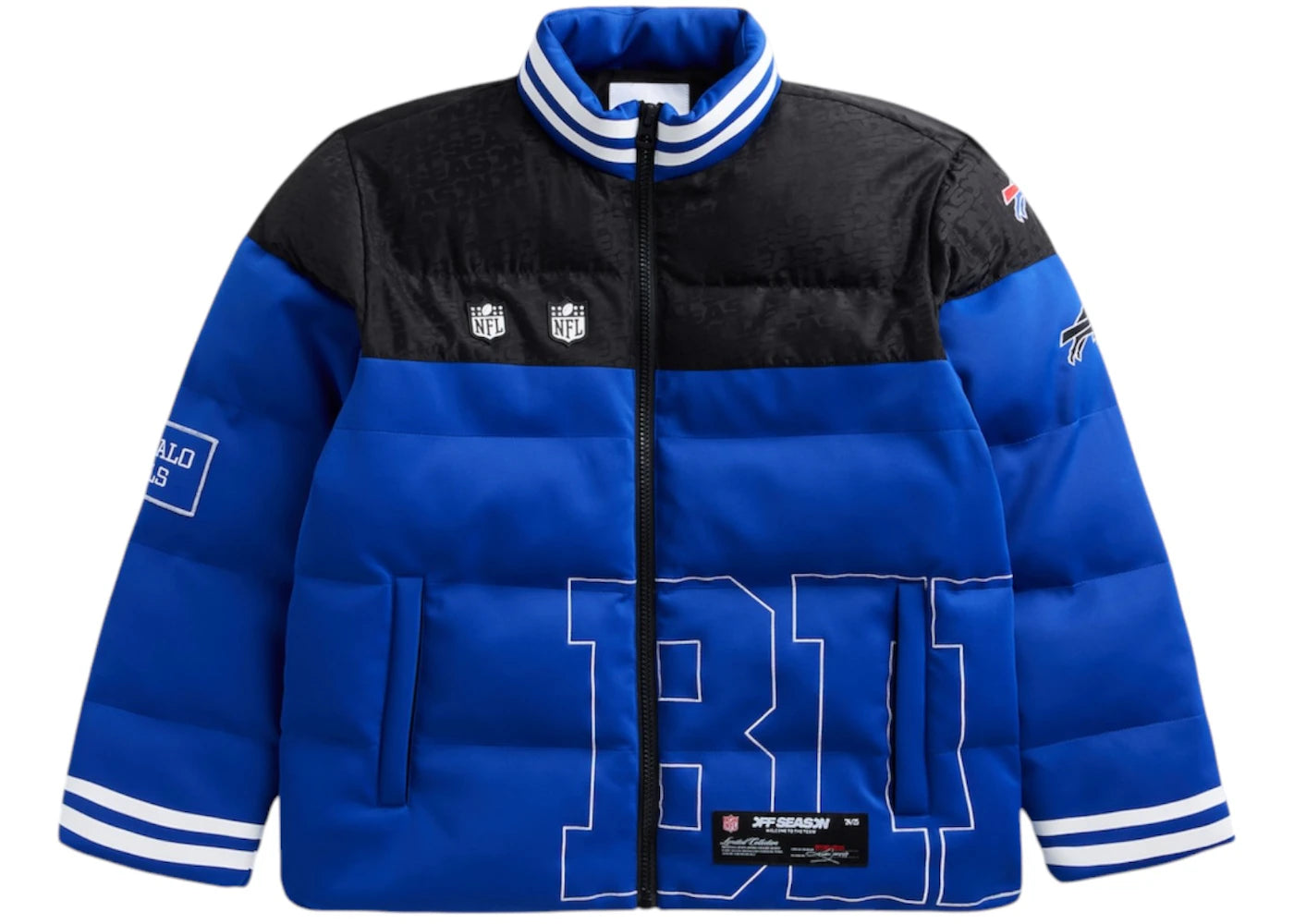 Off Season x NFL Buffalo Bills Team Puffer Jacket Royal Blue