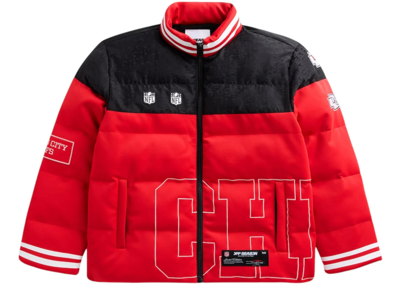 Off Season x NFL Kansas City Chiefs Team Puffer Jacket Red/Black