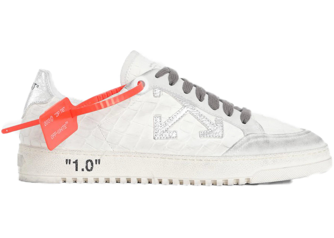 OFF-WHITE 2.0 Low Silver Crocodile FW19