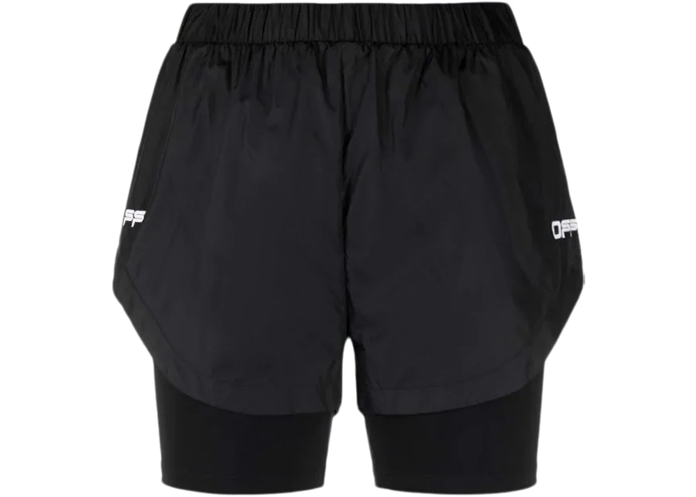 OFF-WHITE Active Logo Loose Shorts Black