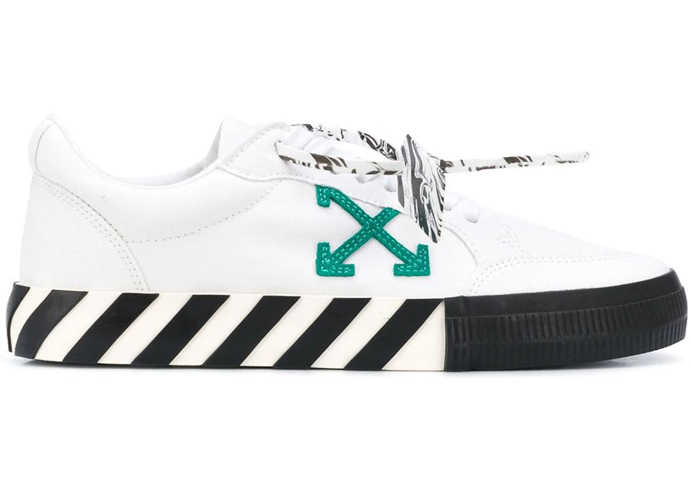 Off-White Arrow Low Top Vulc Green