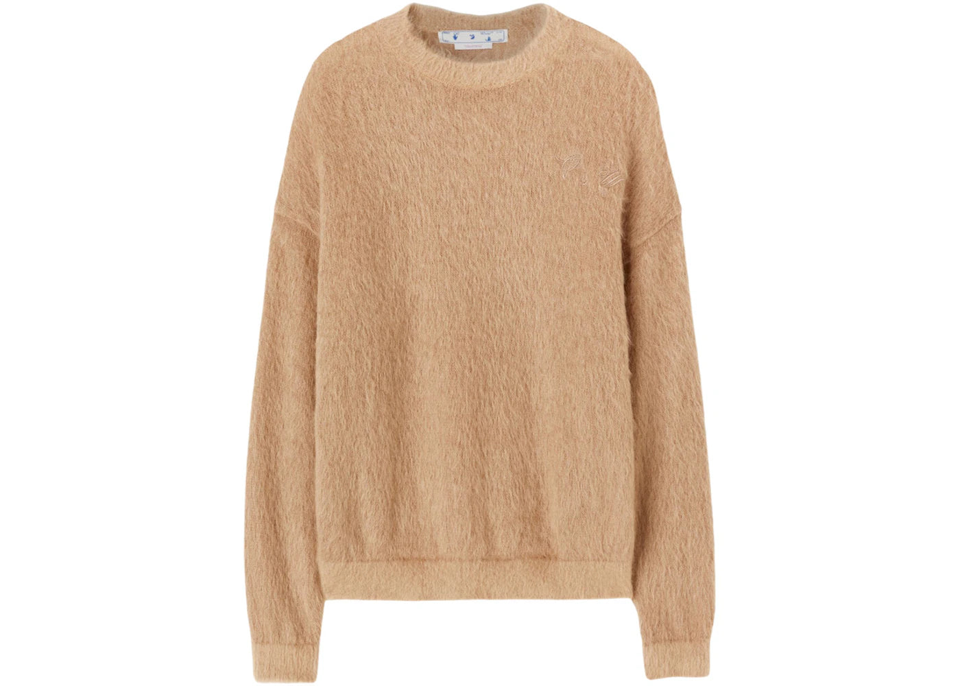 OFF-WHITE Arrow Mohair Skate Knit Camel