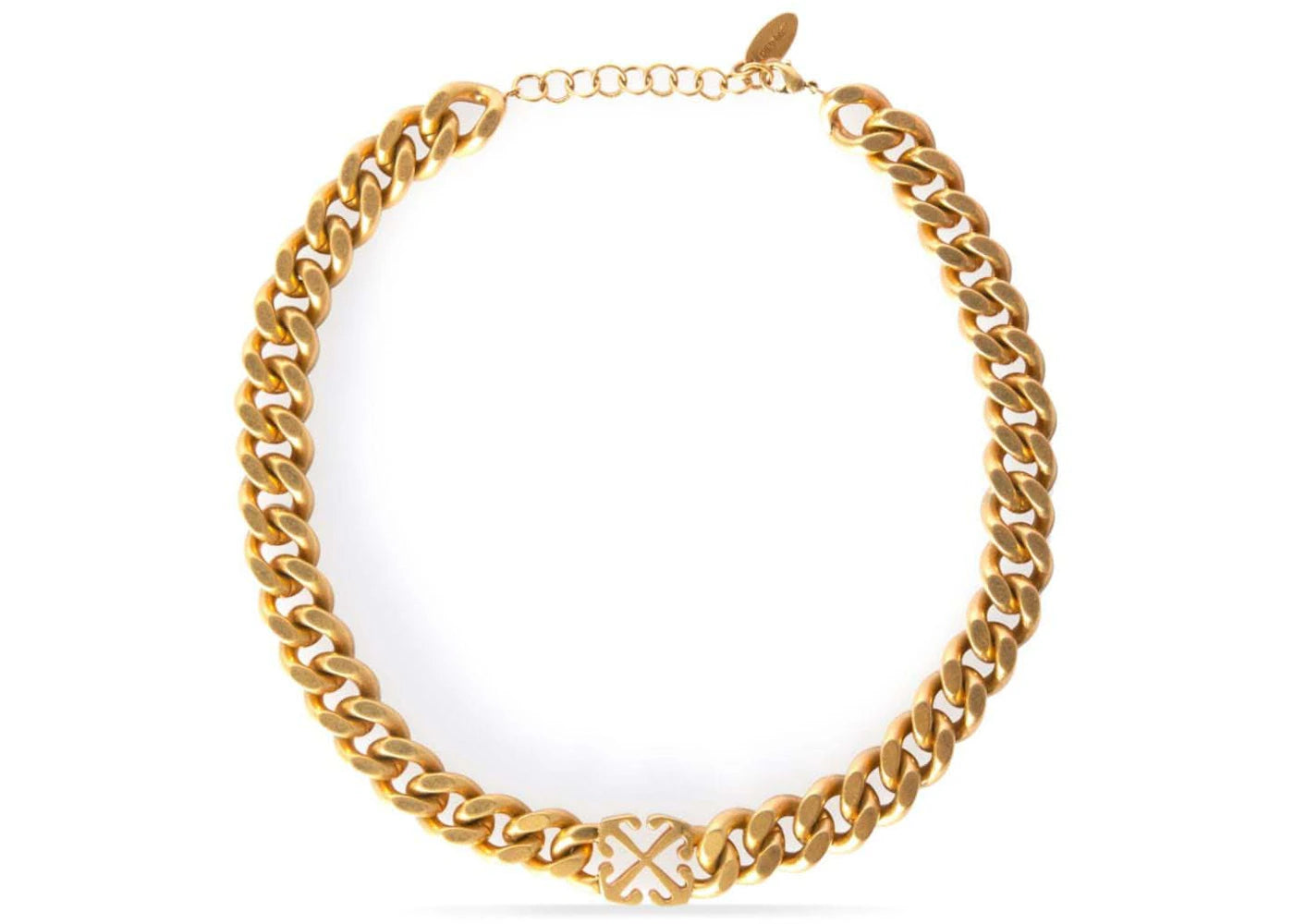 Off-White Arrows Chain-Link Necklace Gold-tone