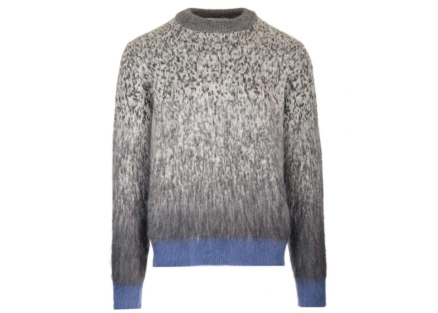 OFF-WHITE Arrows-Print Degradé-Effect Jumper Grey/Blue