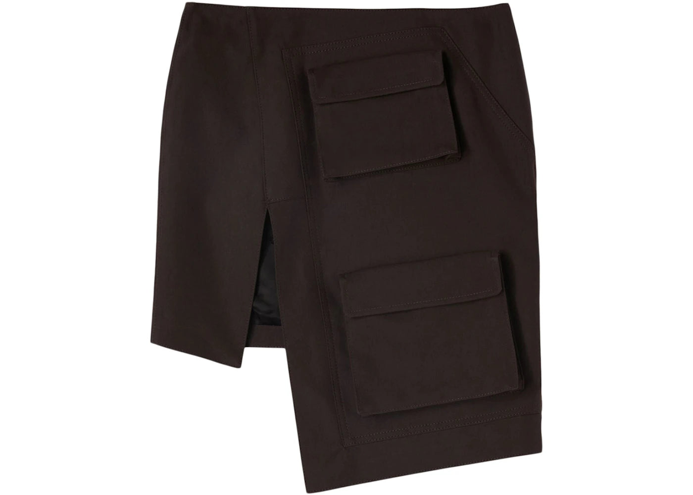 OFF-WHITE Asymmetric Cargo Skirt Black