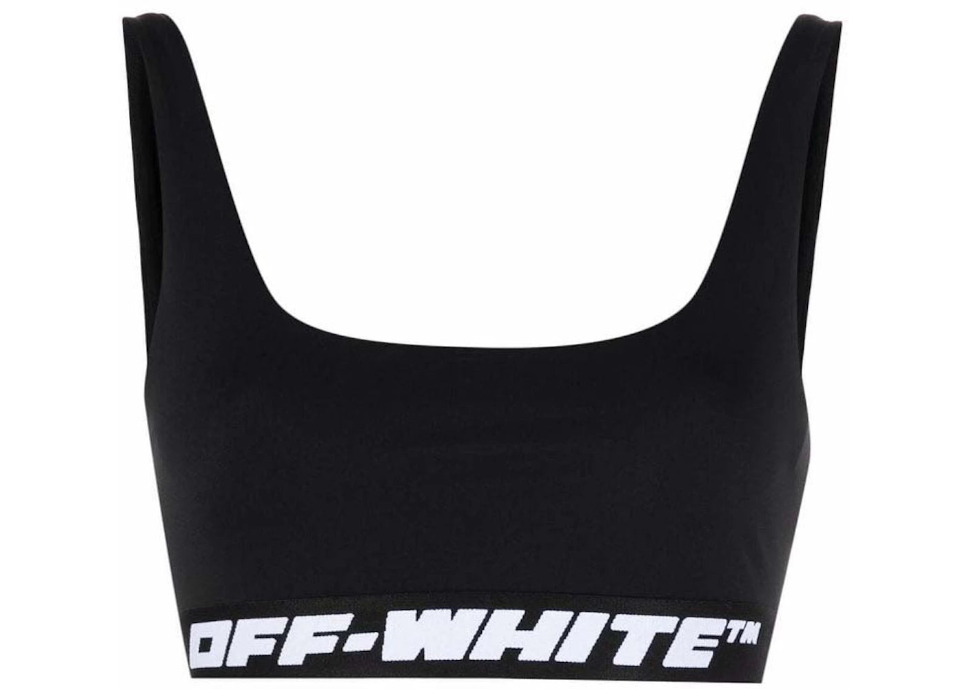 OFF-WHITE Athl Logo Band Bra Black